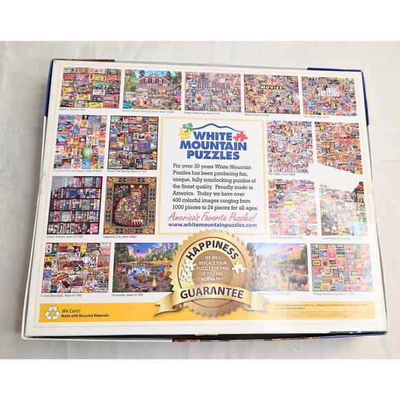 Complete White Mountain 1,000 Piece Puzzle "General Store" 24"x30" Ages 12+ - Picture 2 of 2